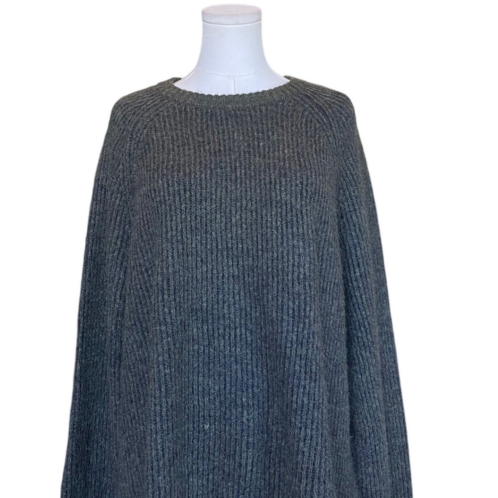 Old Navy Womens Green Oversized Sweater XLT NWT Wool Chunky Goblincore Earthy - Picture 3 of 9